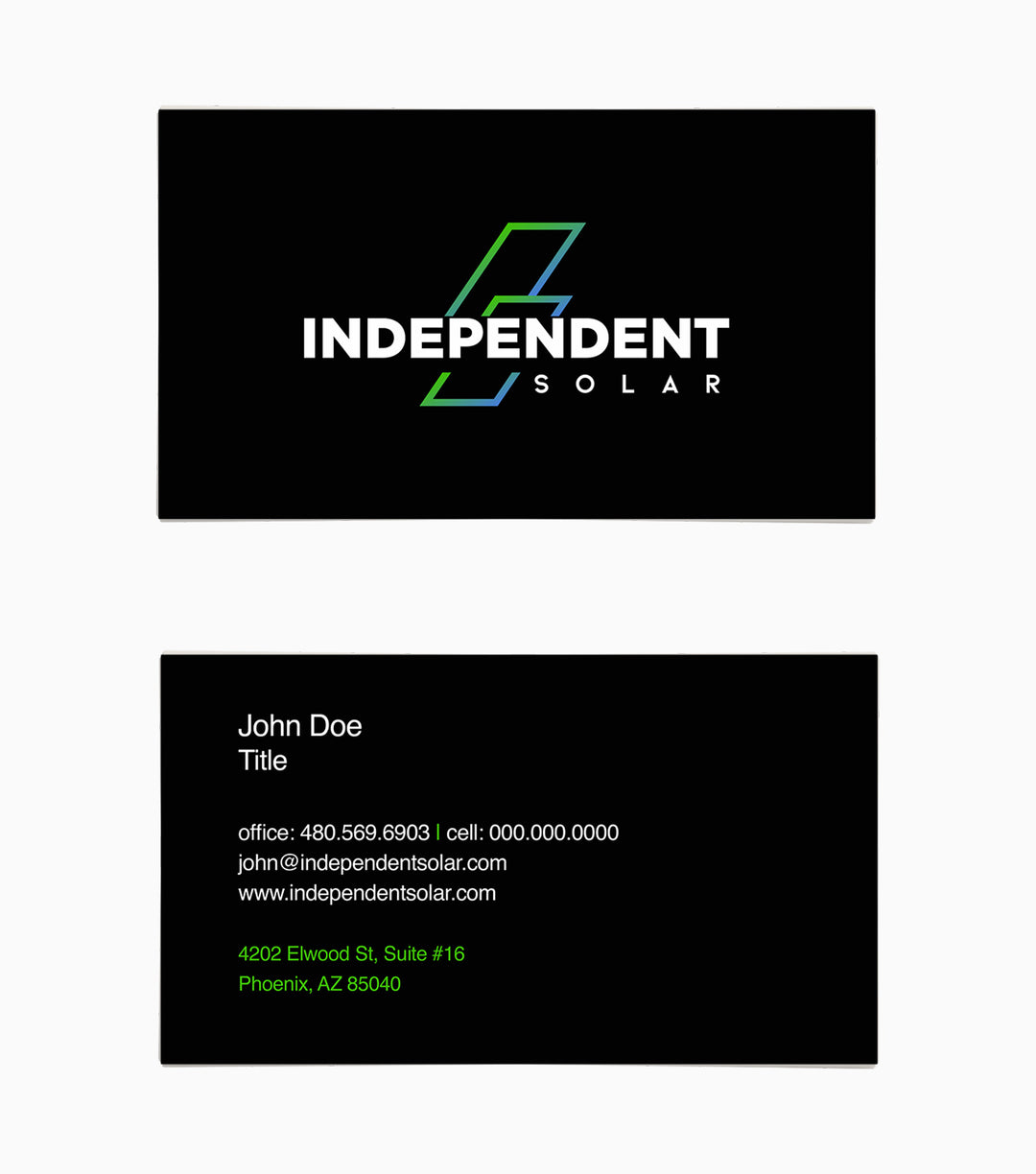 Independent Solar: Business Cards