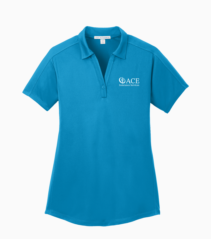 Ladies Diamond Jacquard Polo