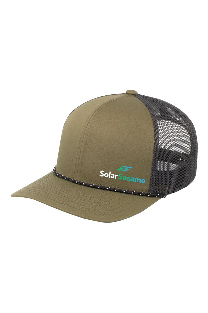 Solar Sesame Trucker Snapback Braid Cap