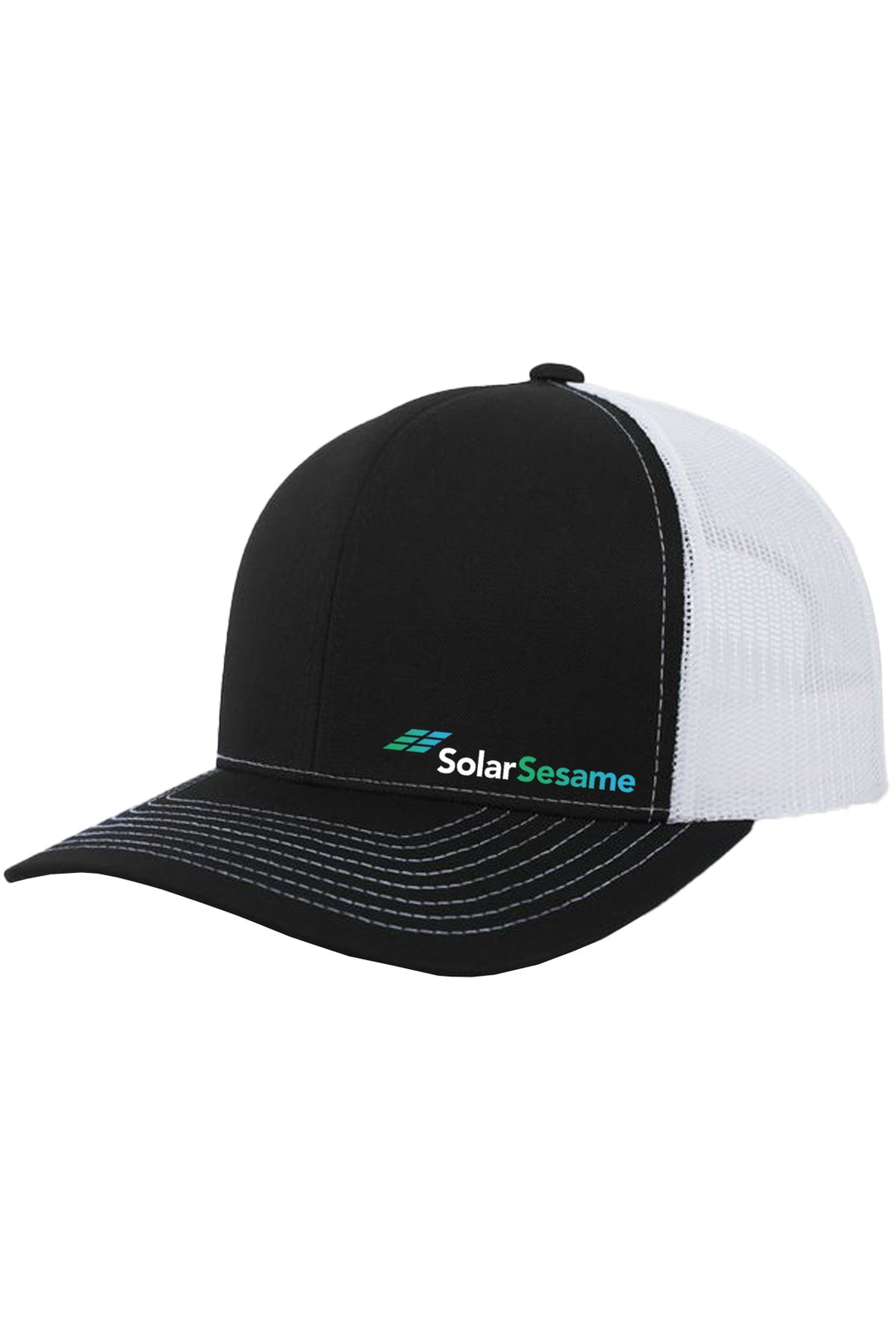 Solar Sesame Contrast Stitch Trucker Snapback