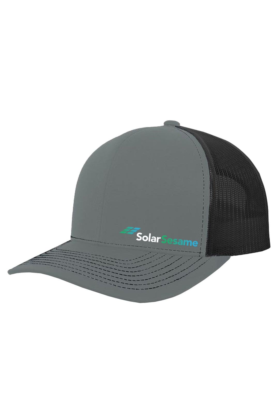 Solar Sesame Contrast Stitch Trucker Snapback
