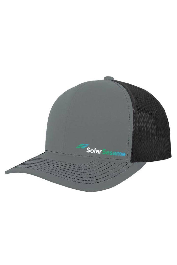 Solar Sesame Contrast Stitch Trucker Snapback