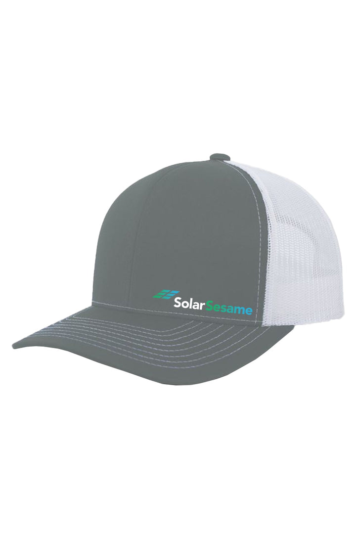 Solar Sesame Contrast Stitch Trucker Snapback
