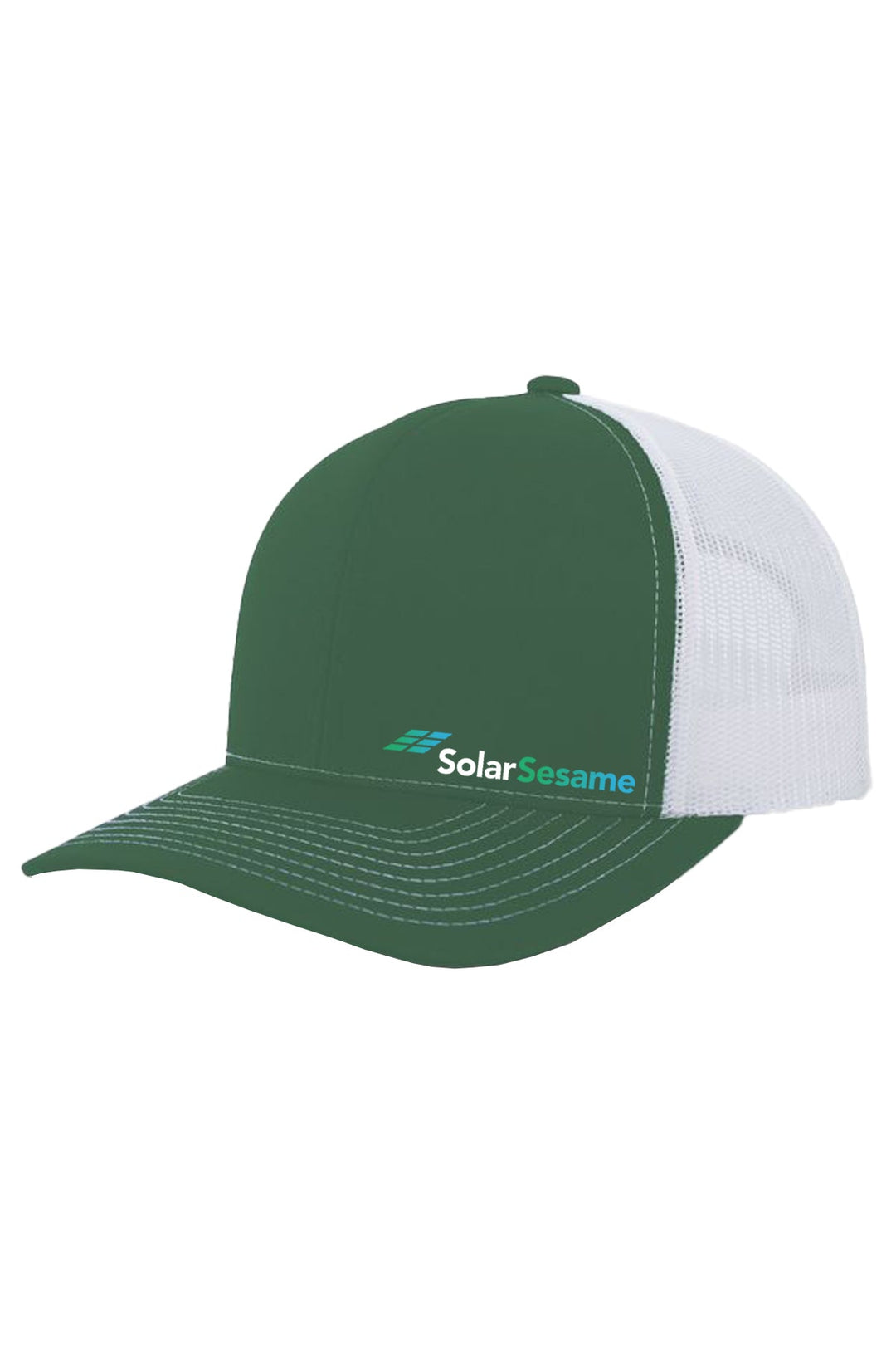 Solar Sesame Contrast Stitch Trucker Snapback