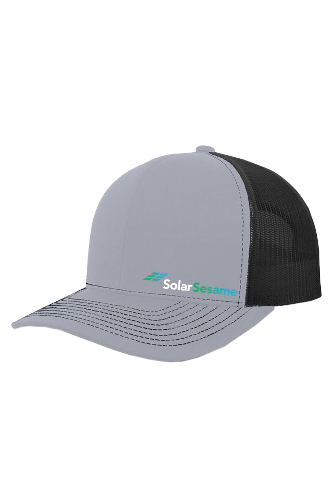 Solar Sesame Contrast Stitch Trucker Snapback