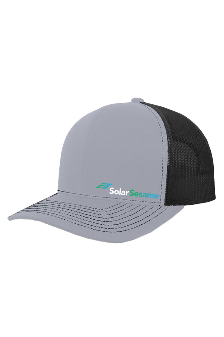 Solar Sesame Contrast Stitch Trucker Snapback