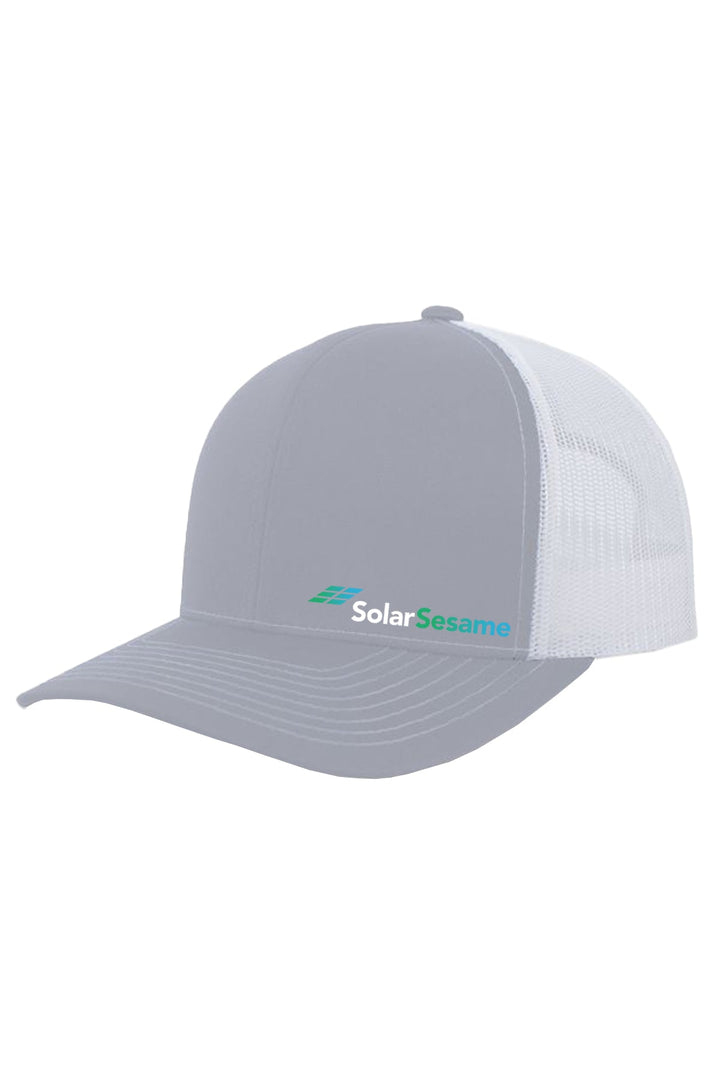 Solar Sesame Contrast Stitch Trucker Snapback