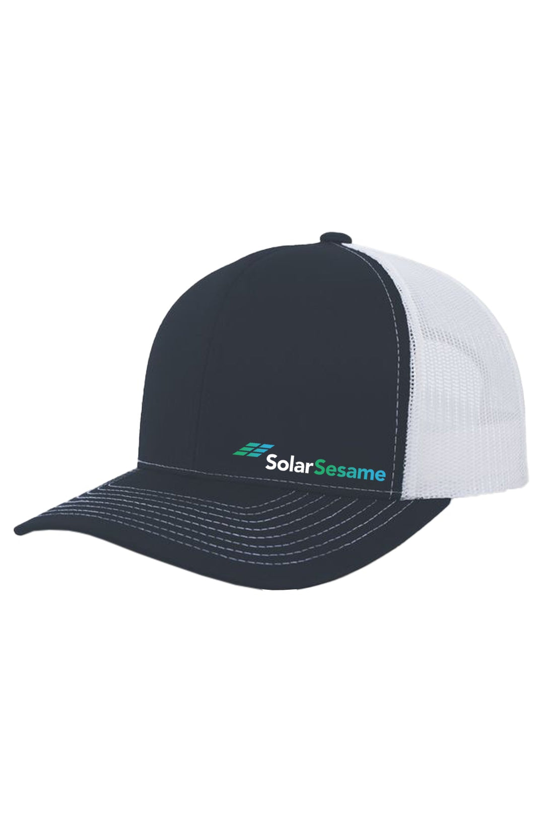 Solar Sesame Contrast Stitch Trucker Snapback