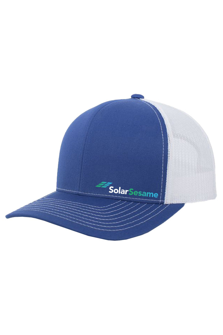 Solar Sesame Contrast Stitch Trucker Snapback