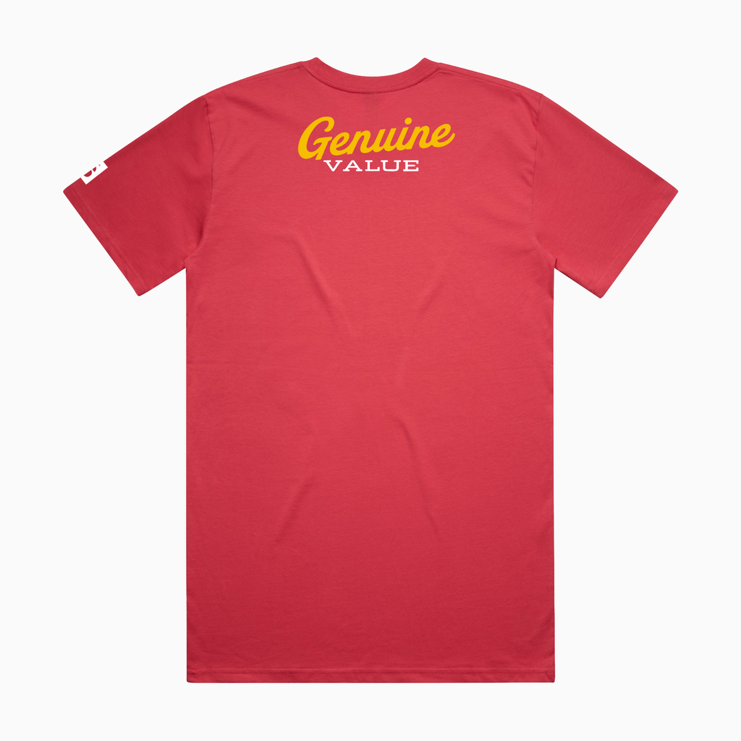 GENUINE VALUE · MANIFEST GREATNESS TEE