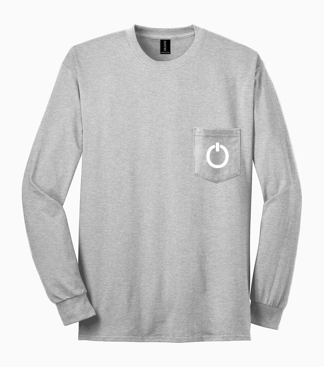 Ultra Cotton 100% US Cotton Long Sleeve T-Shirt with Pocket