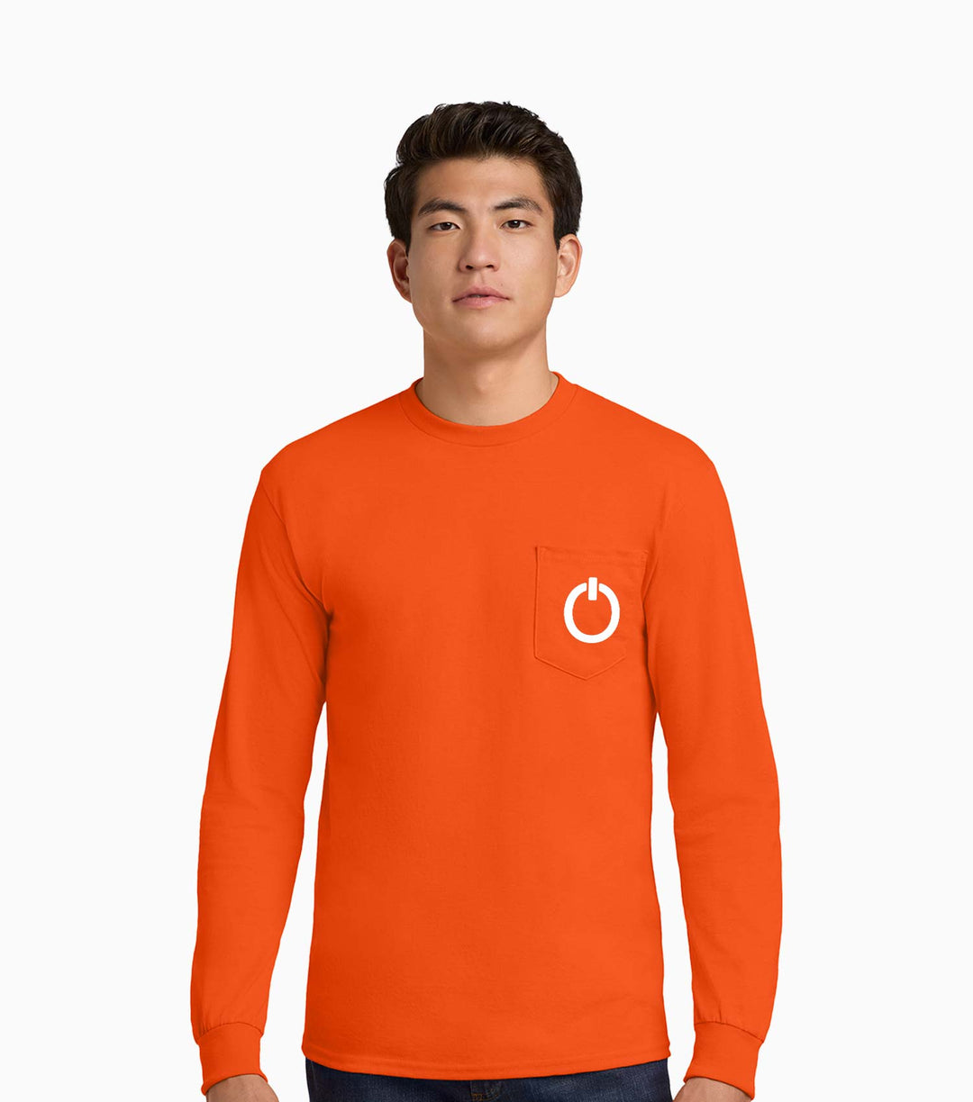 Ultra Cotton 100% US Cotton Long Sleeve T-Shirt with Pocket