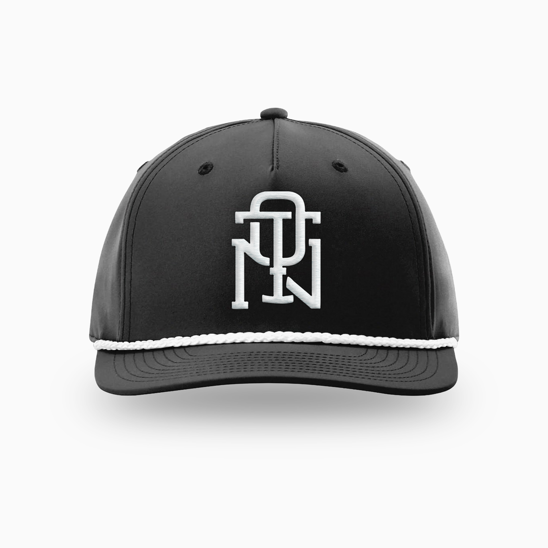 QUIET THE NOISE · STACK THE WINS ROPE CAP