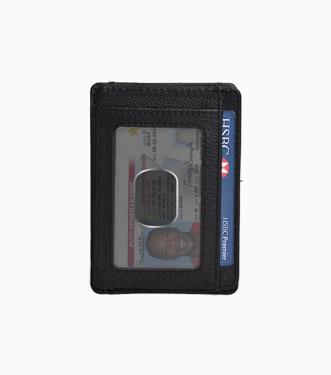 Slim Leather Pebble Wallet