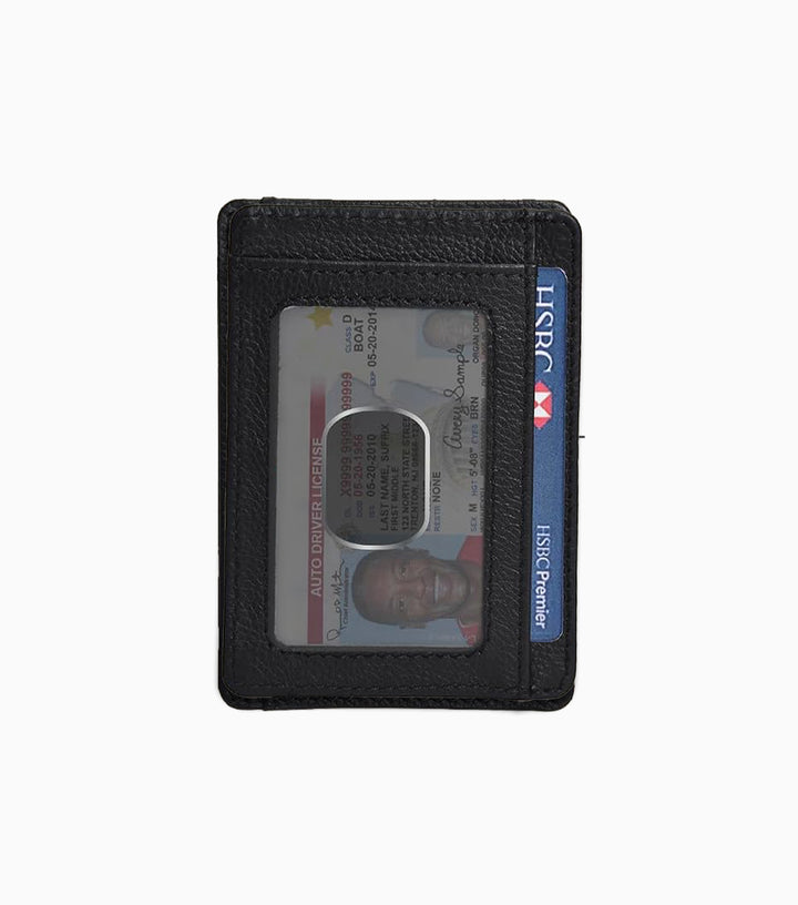 Slim Leather Pebble Wallet