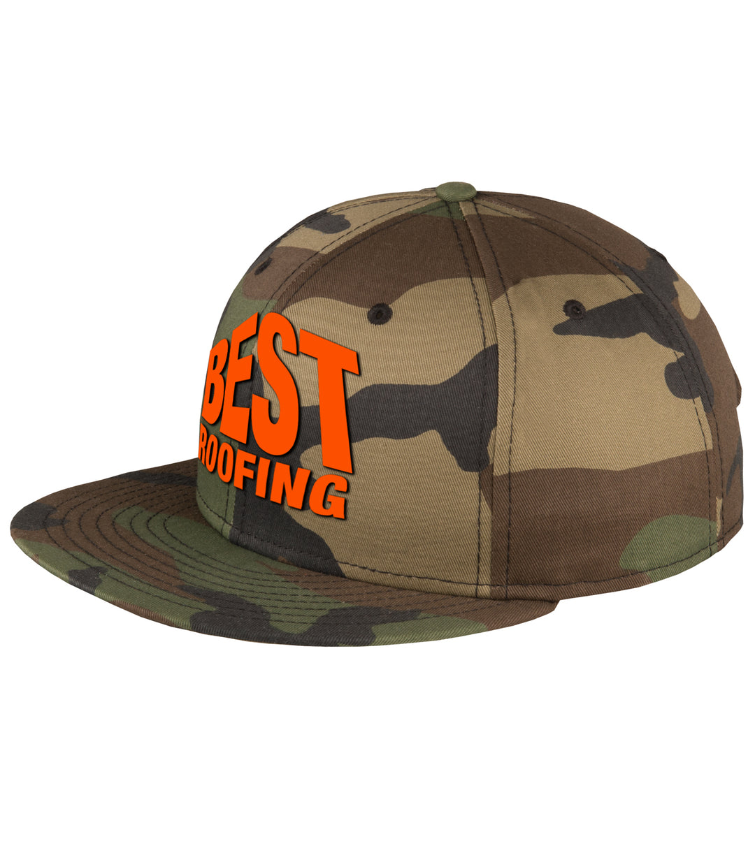 Flat Bill Snapback Cap