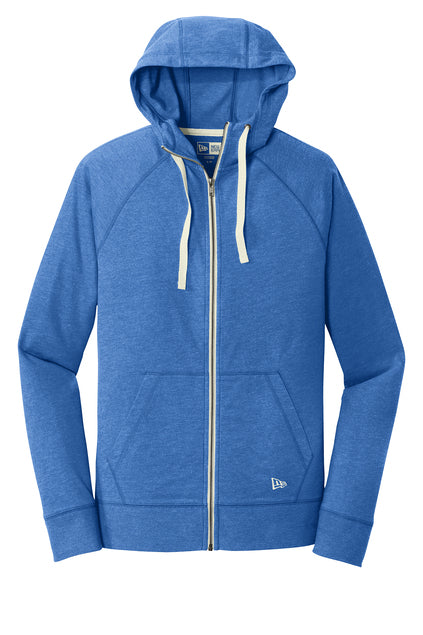 Sueded Cotton Blend Full-Zip Hoodie