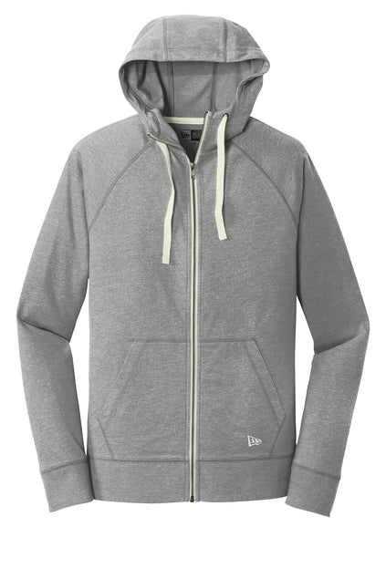 Sueded Cotton Blend Full-Zip Hoodie