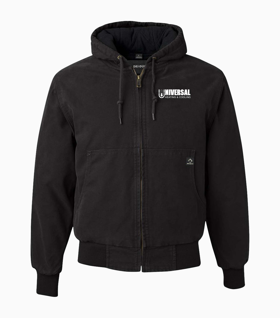 Cheyenne Boulder Cloth Hooded Jacket with Tricot Quilt Lining