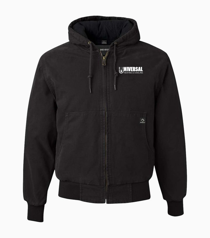 Cheyenne Boulder Cloth Hooded Jacket with Tricot Quilt Lining