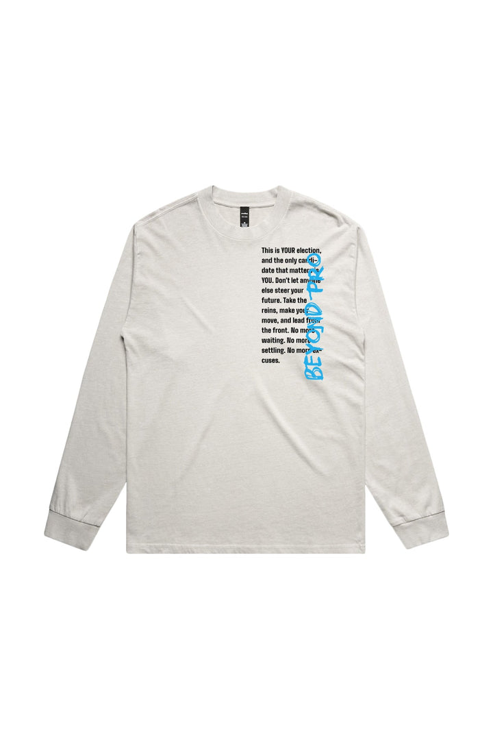 Heavy Faded Long Sleeve Tee - I Vote For Myself