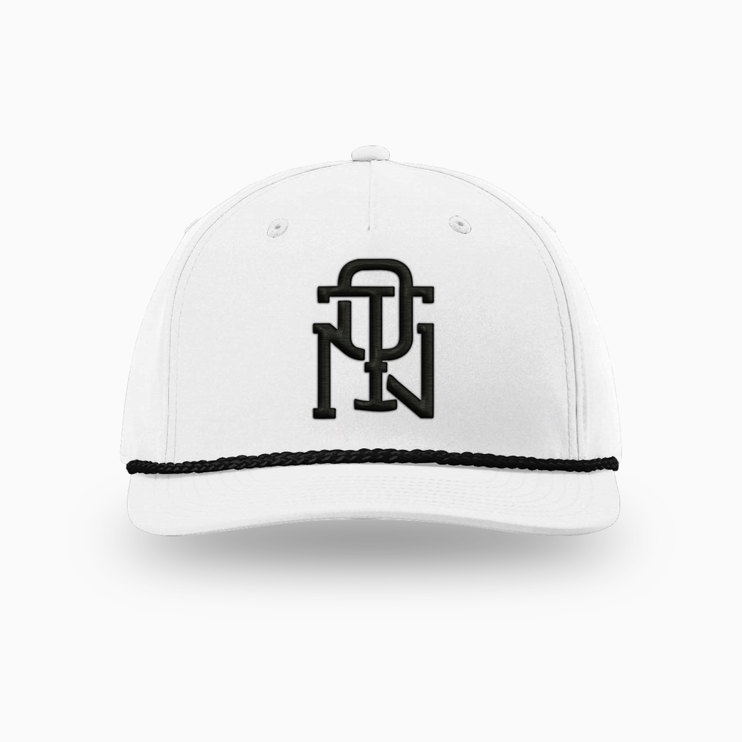 QUIET THE NOISE · STACK THE WINS ROPE CAP