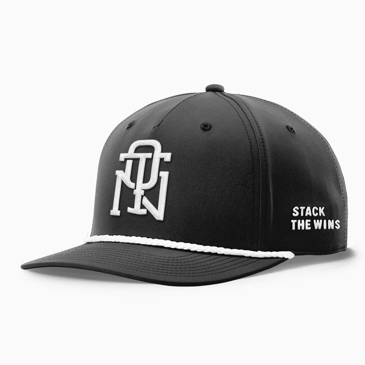 QUIET THE NOISE · STACK THE WINS ROPE CAP