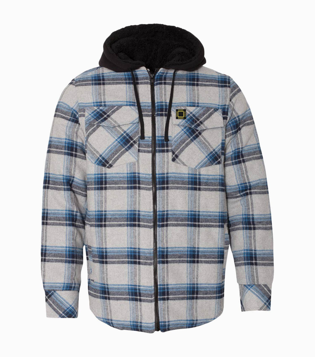 Quilted Flannel Hooded Jacket