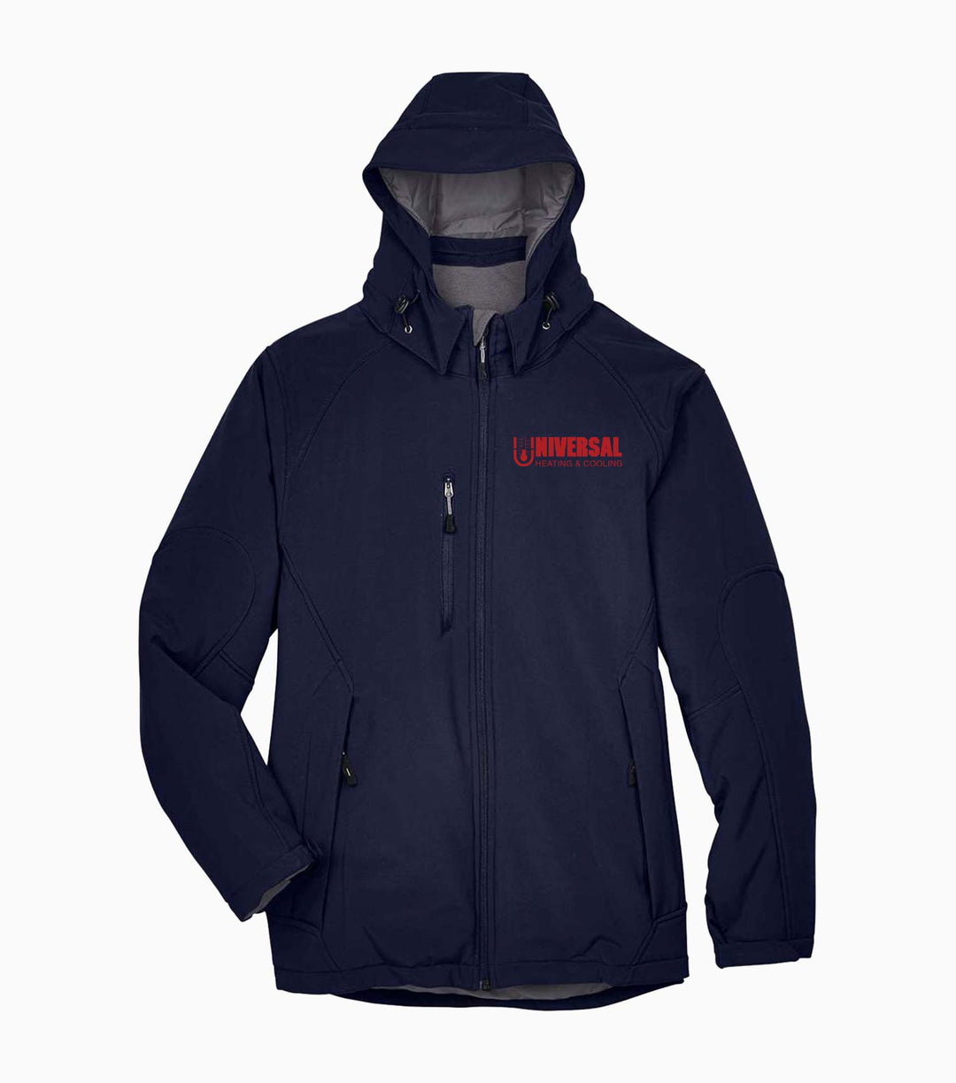Glacier Insulated Three-Layer Fleece Soft Shell Hood Jacket with Detachable Hood
