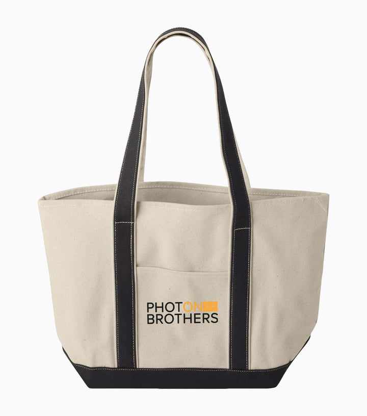 Windward Large Cotton Canvas Classic Resort Tote
