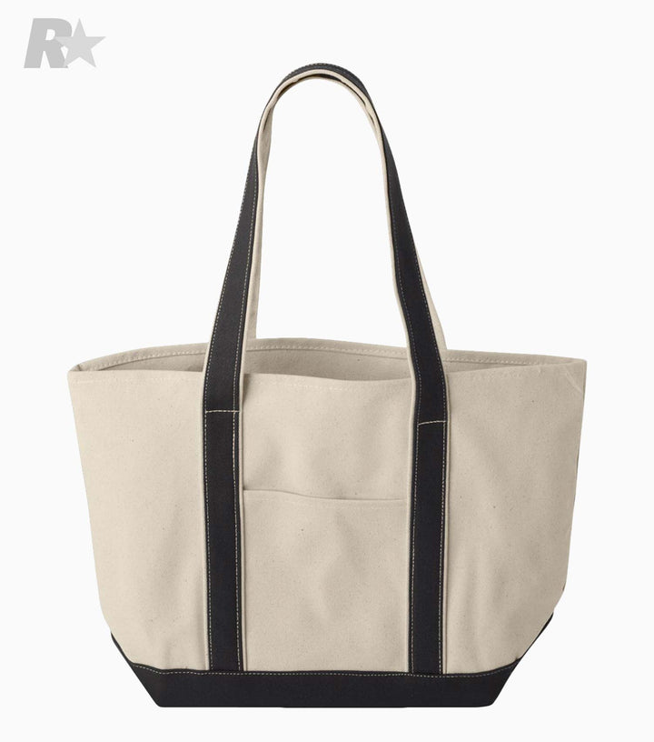 Windward Large Cotton Canvas Classic Resort Tote