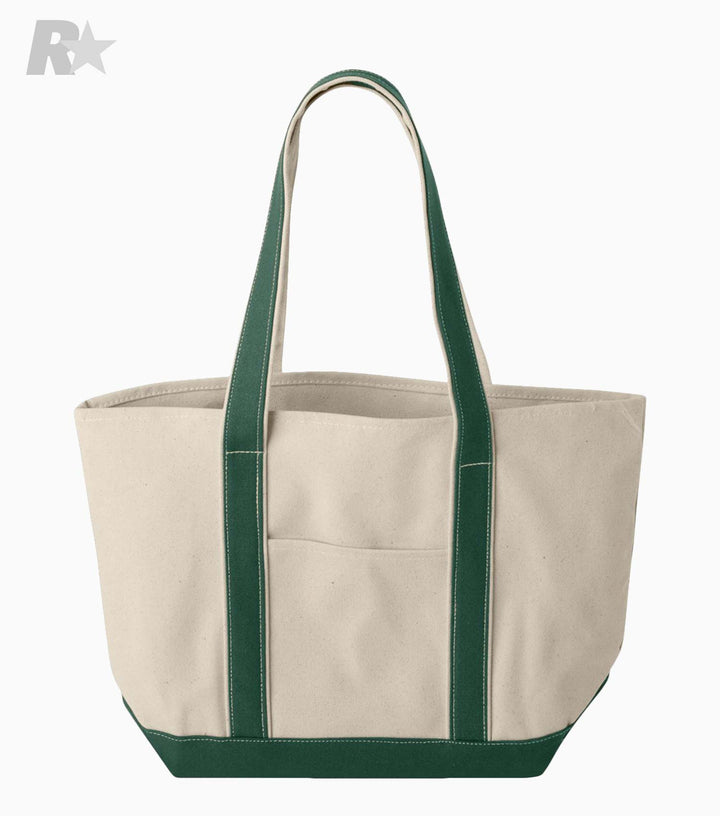 Windward Large Cotton Canvas Classic Resort Tote