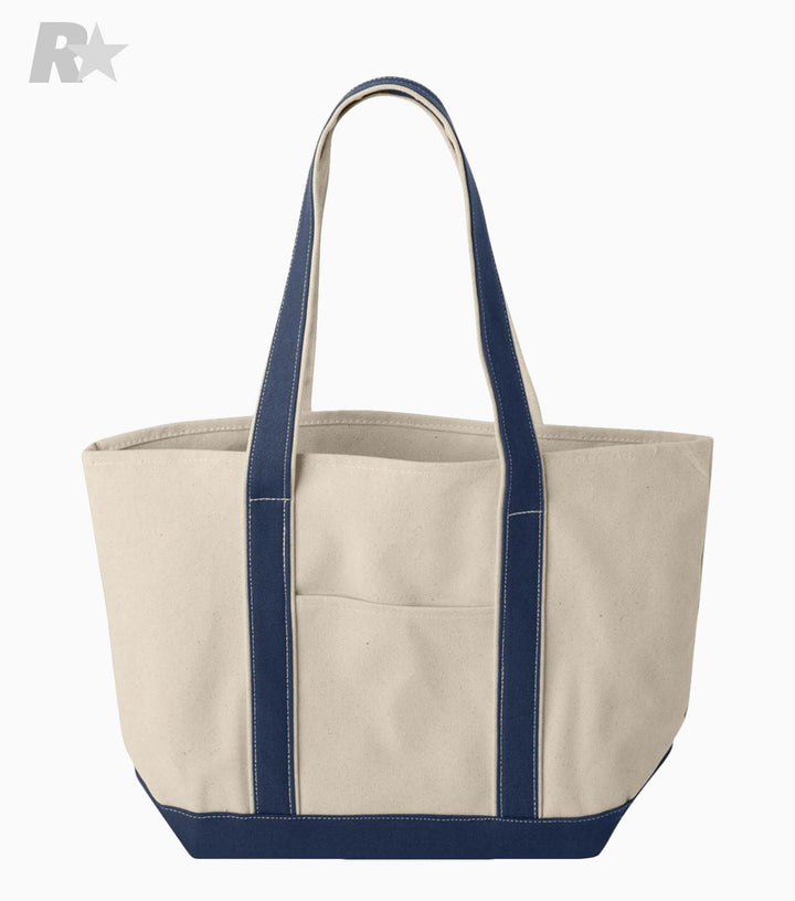 Windward Large Cotton Canvas Classic Resort Tote