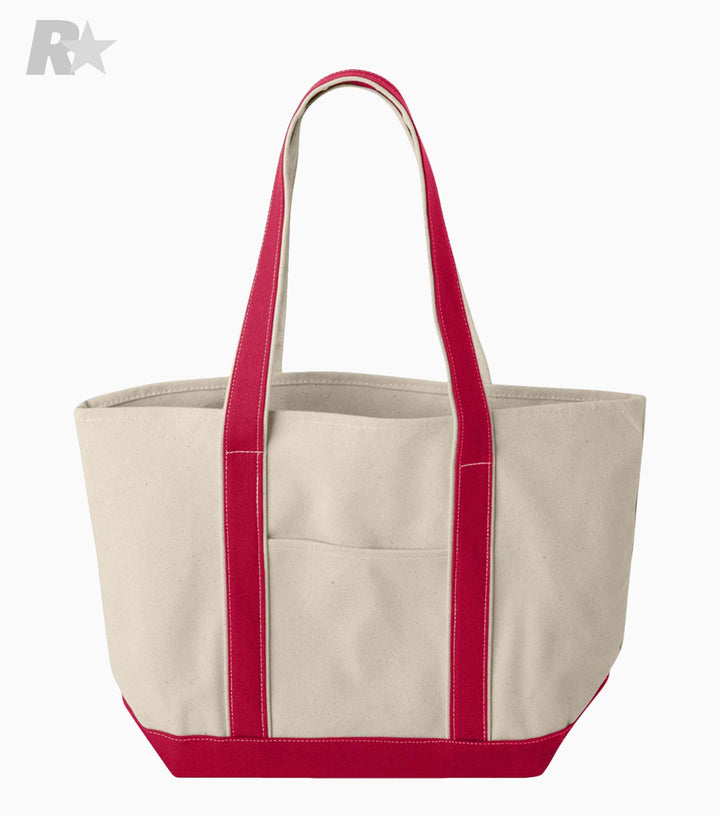 Windward Large Cotton Canvas Classic Resort Tote
