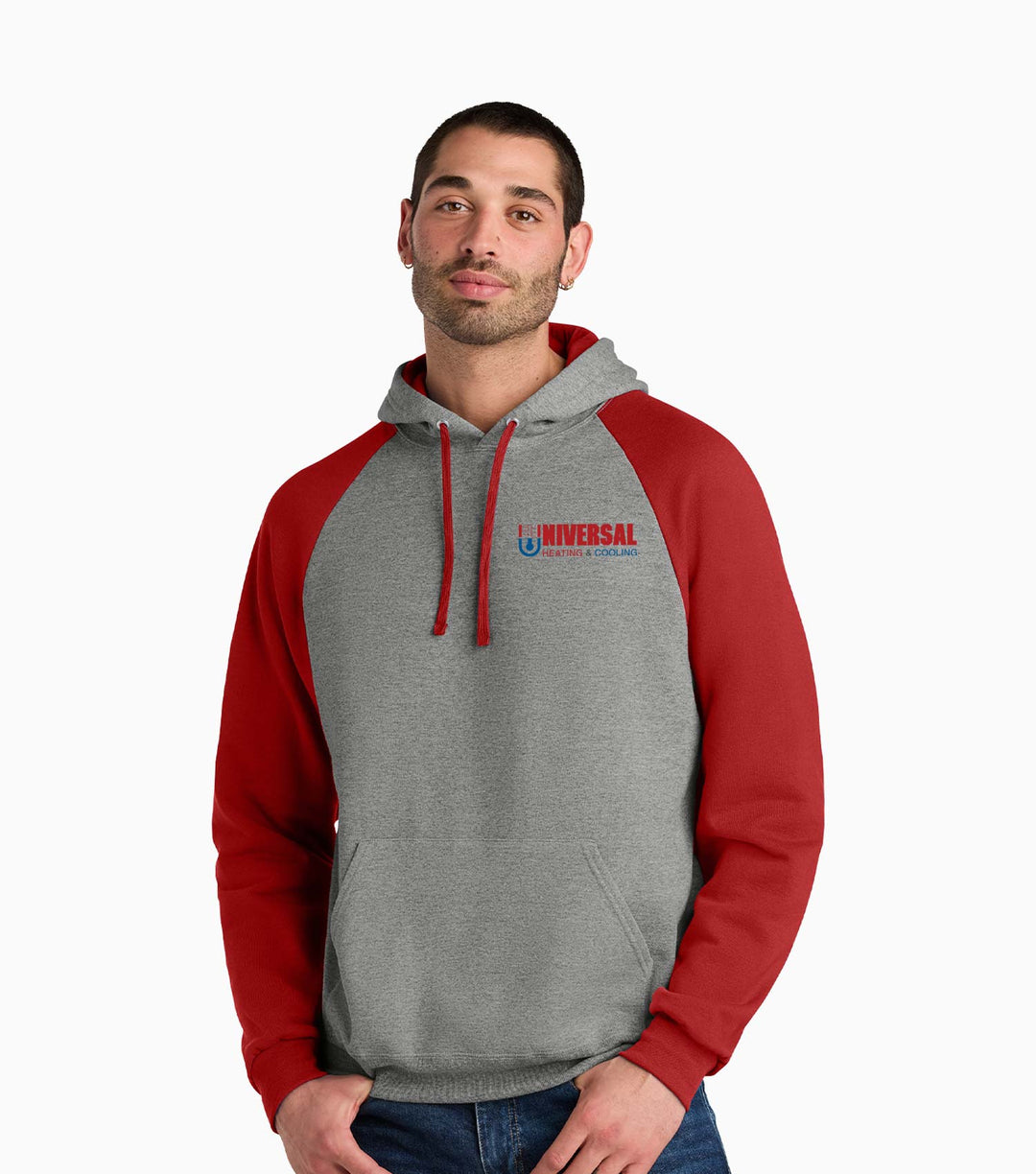 Unisex NuBlend Colorblock Raglan Hoodie Sweatshirt