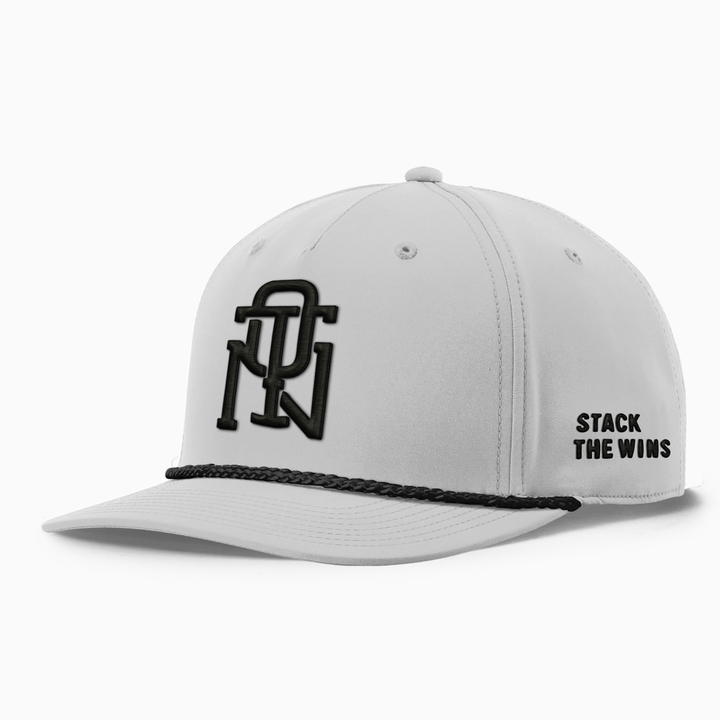 QUIET THE NOISE · STACK THE WINS ROPE CAP