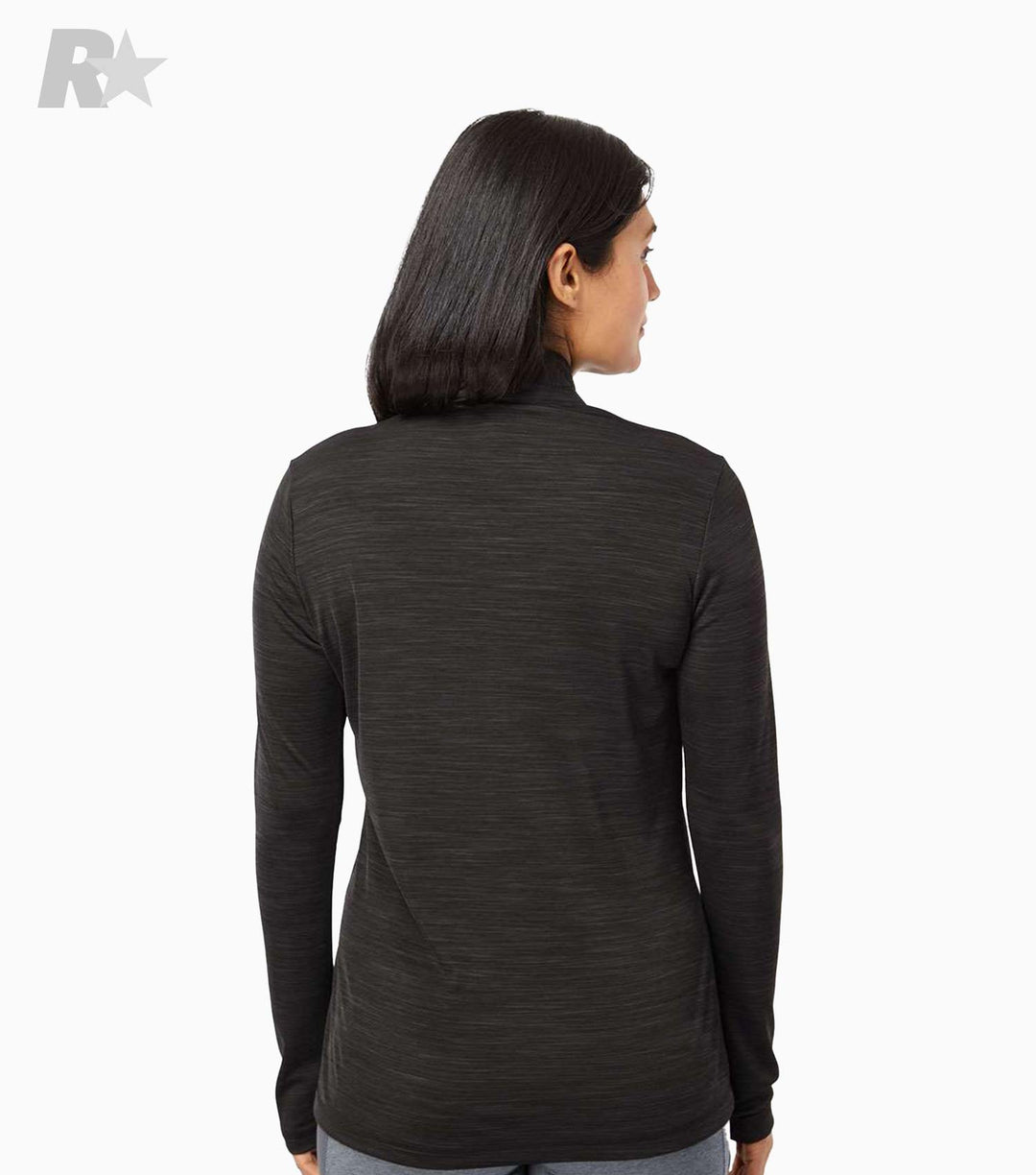 Ladies Lightweight Mélange Quarter-Zip Pullover