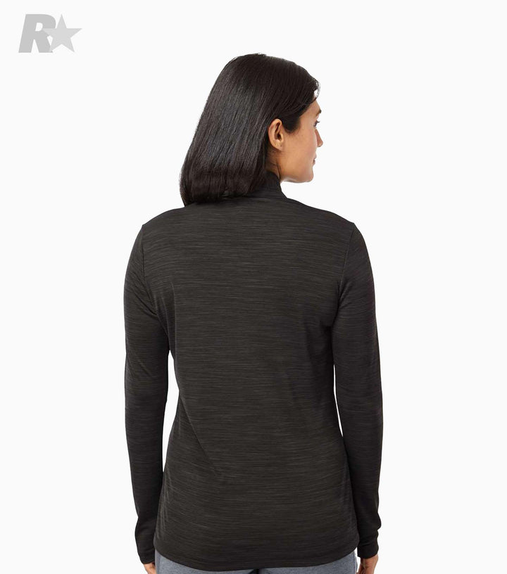 Ladies Lightweight Mélange Quarter-Zip Pullover