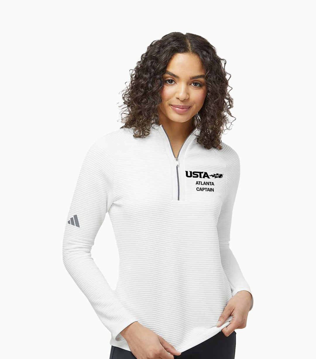 Ladies Spacer 1/4-Zip Pullover