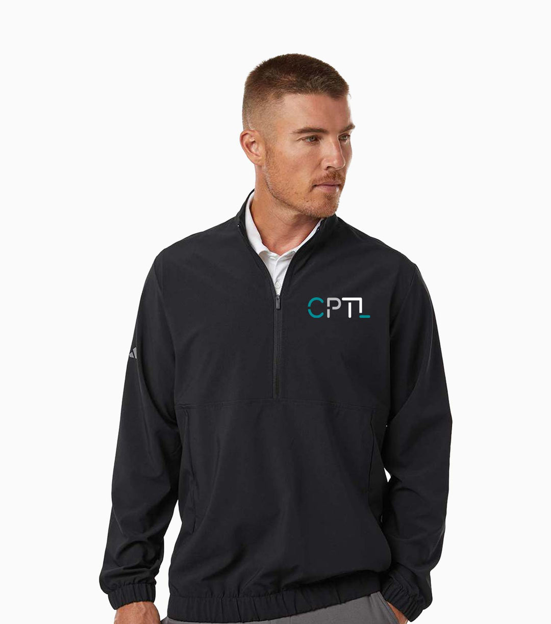 Woven Half-Zip Pullover