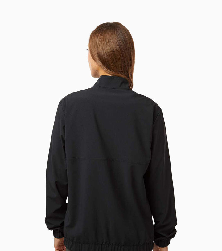 Ladies Woven Half-Zip Pullover
