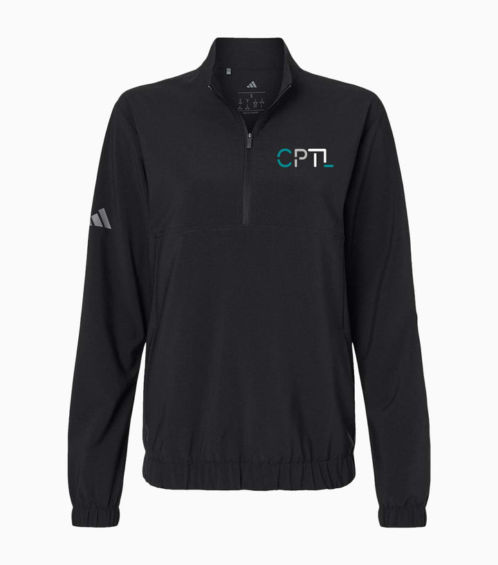 Ladies Woven Half-Zip Pullover