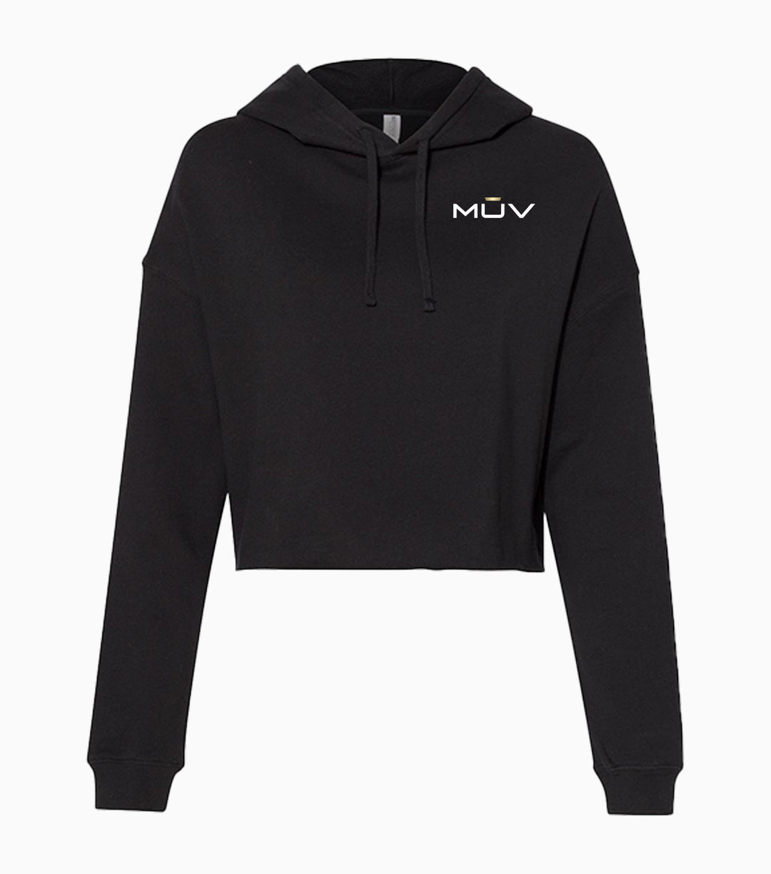 Ladies Lightweight Crop Hooded Sweatshirt