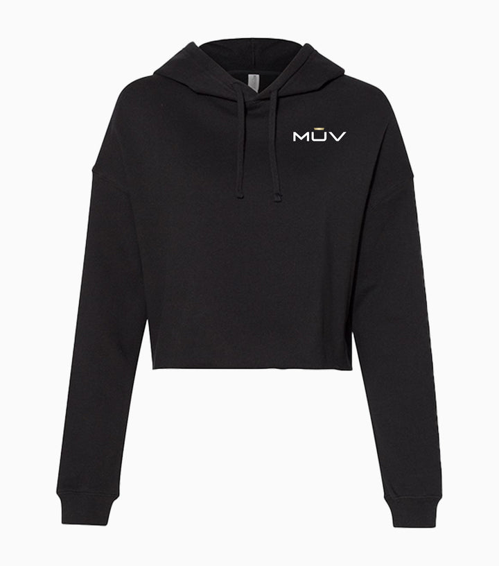Ladies Lightweight Crop Hooded Sweatshirt
