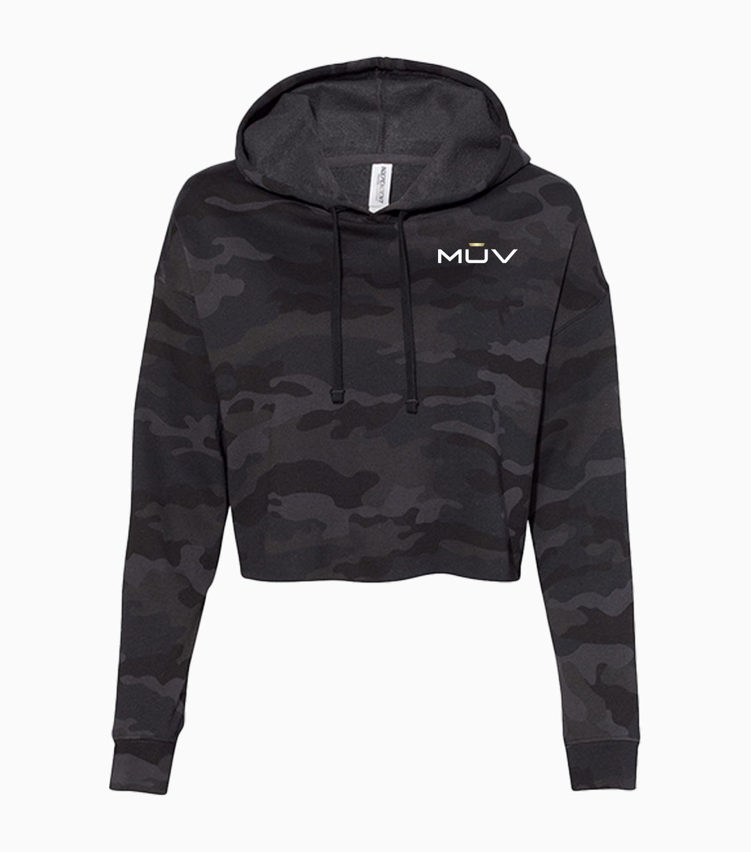 Ladies Lightweight Crop Hooded Sweatshirt