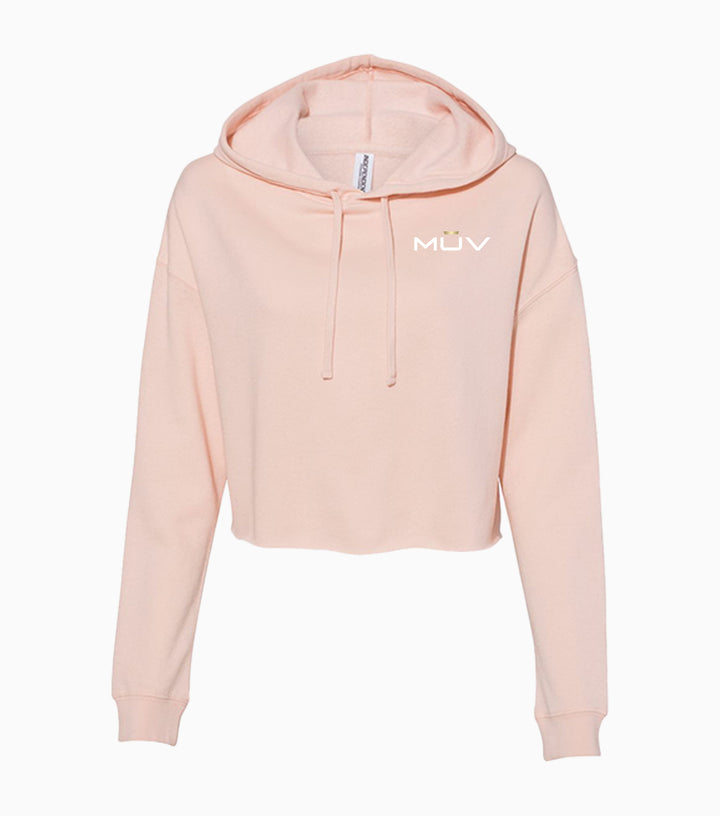 Ladies Lightweight Crop Hooded Sweatshirt