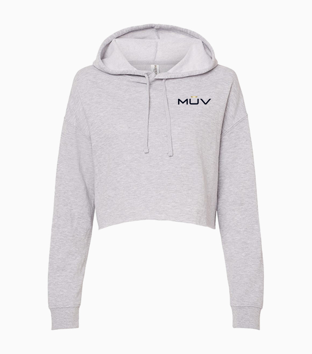 Ladies Lightweight Crop Hooded Sweatshirt