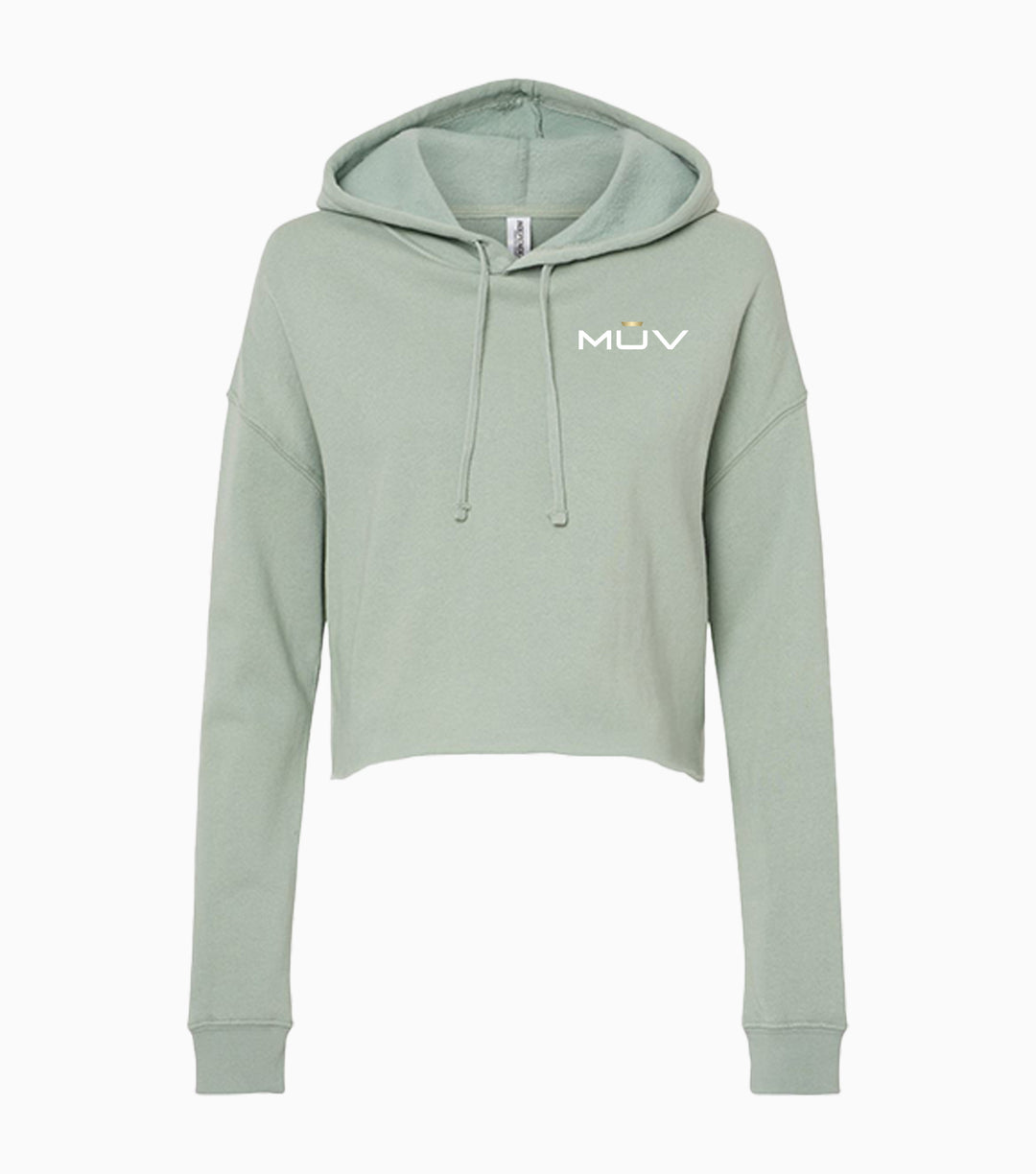 Ladies Lightweight Crop Hooded Sweatshirt