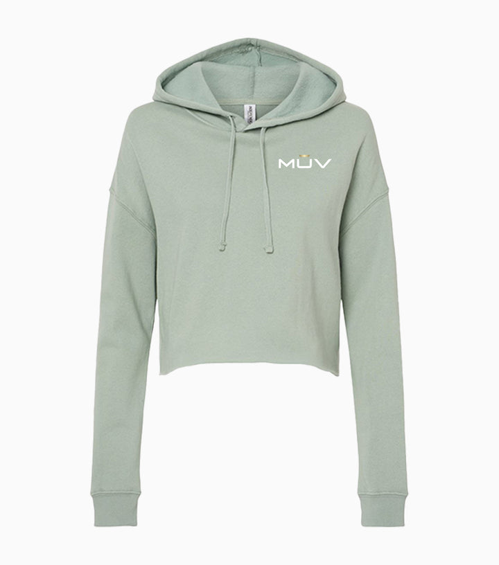 Ladies Lightweight Crop Hooded Sweatshirt