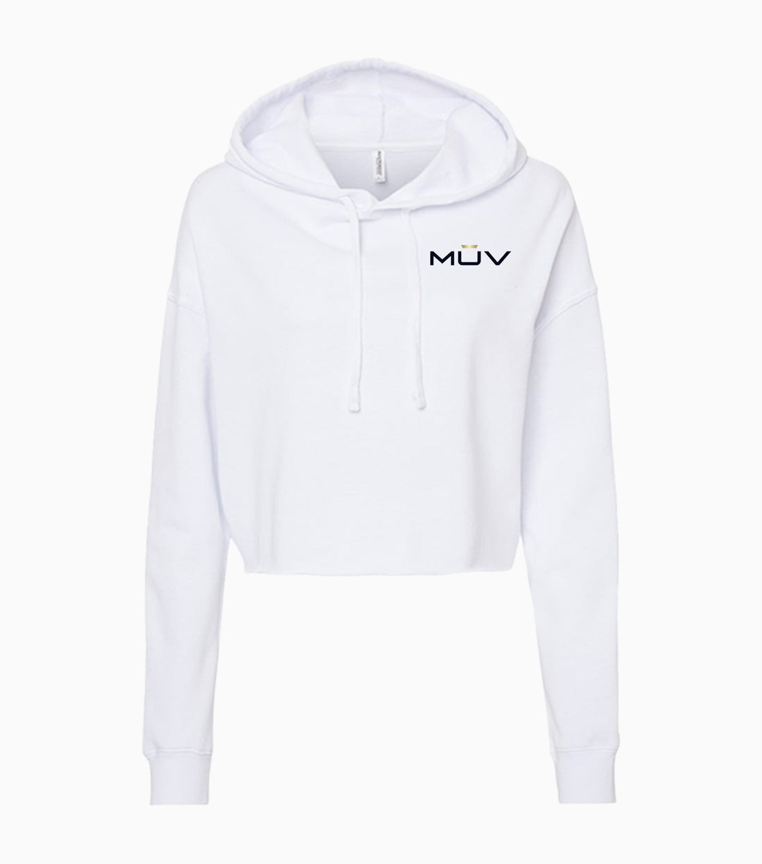 Ladies Lightweight Crop Hooded Sweatshirt